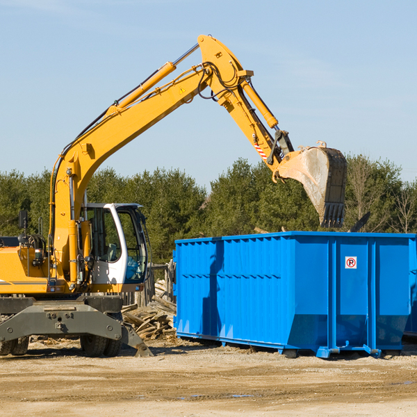 are there any restrictions on where a residential dumpster can be placed in Britton South Dakota